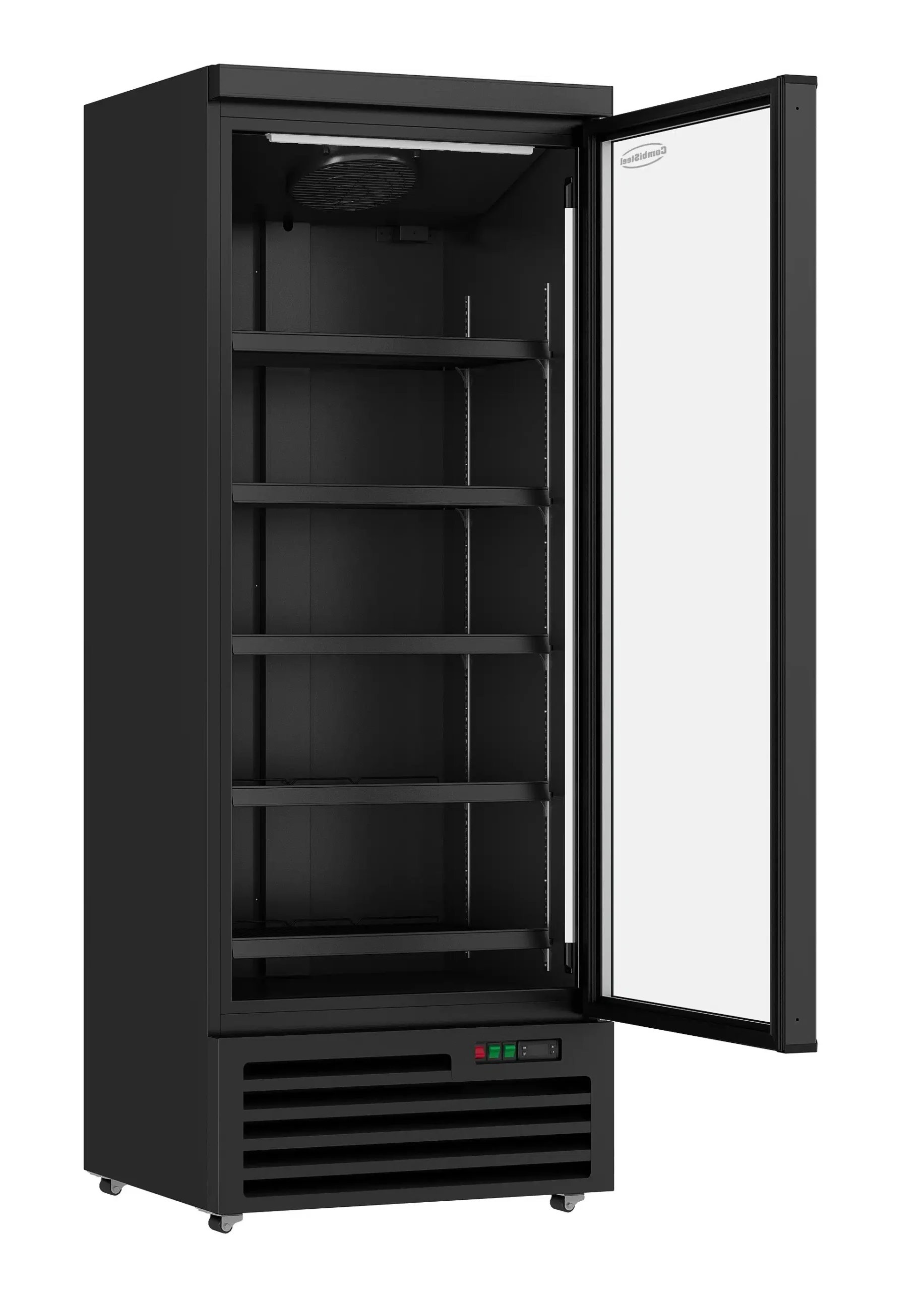 Combisteel - KØLESKAB 1 GLASDØR SORT JDE-600R BL - Billede 3