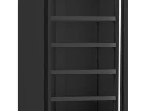 Combisteel - KØLESKAB 1 GLASDØR SORT JDE-600R BL
