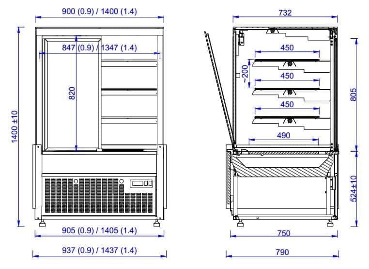 Combisteel - KOLD DISPLAY NERO 1.0 - Billede 2