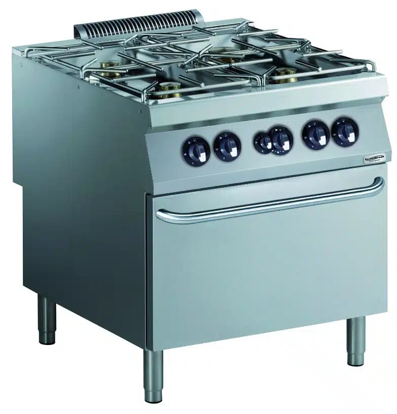 Combisteel - PRO 900 GAS RANGE 4 BLUS MED GASKOMFUR