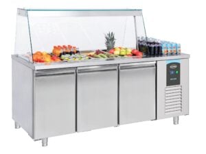 Combisteel - SALADETTE 3 DØRE 4x 1/1GN BEHOLDER