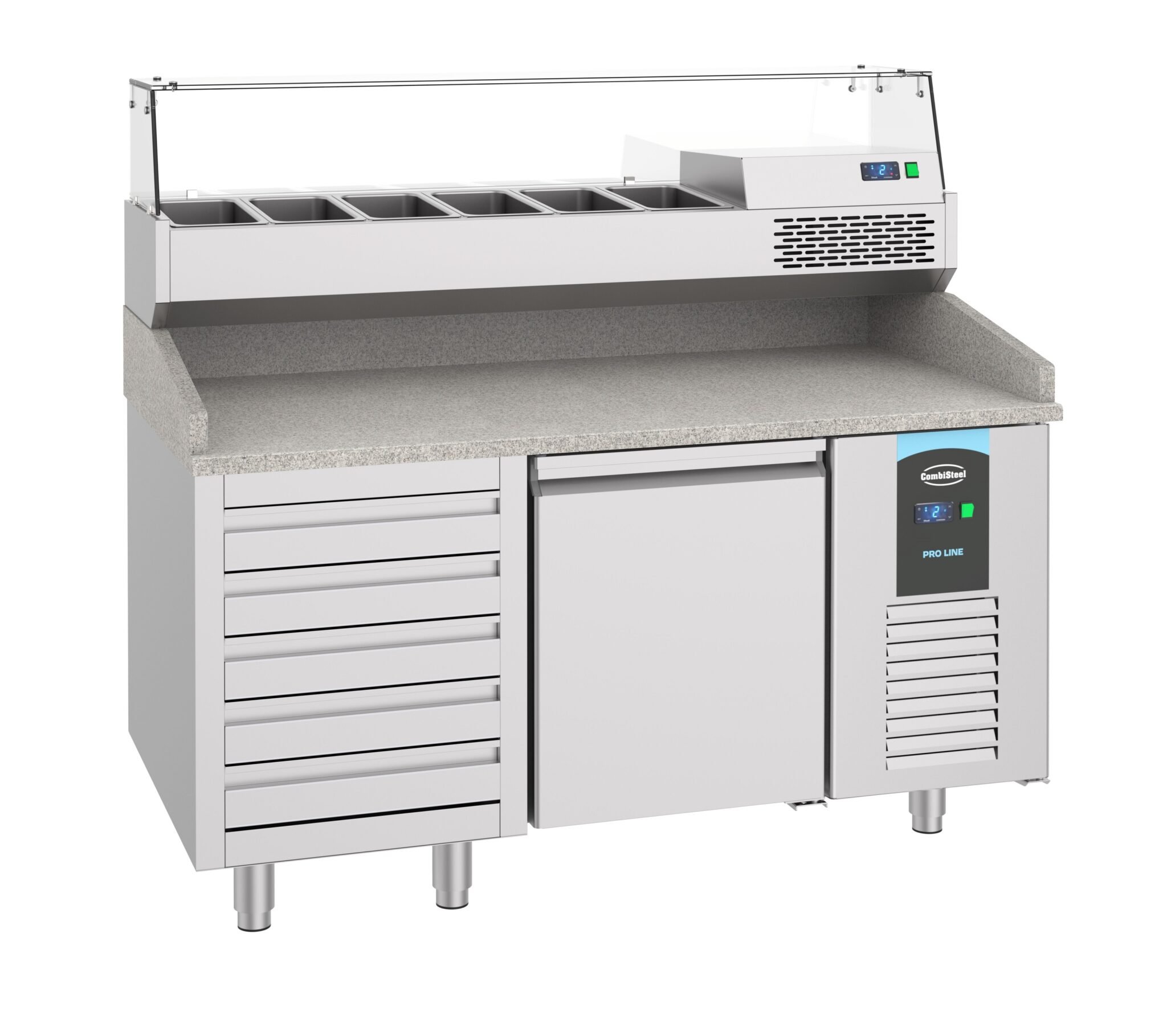 Combisteel - PIZZADISK 1 DØR 5 SKUFFE - Billede 2