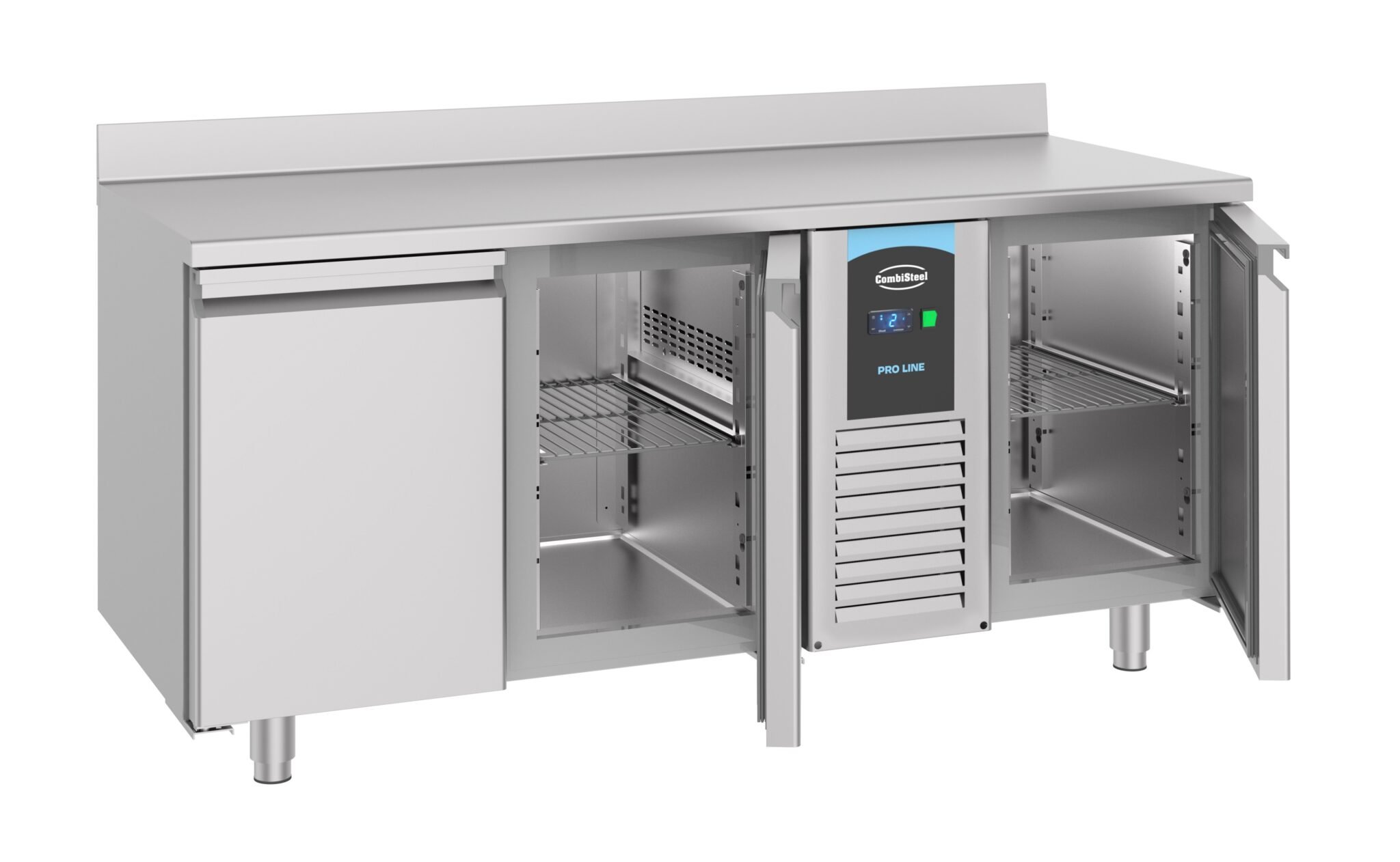Combisteel - 700 KØLT DISKBORD MED KANT 3 DØRE MONO BLOK - Billede 2