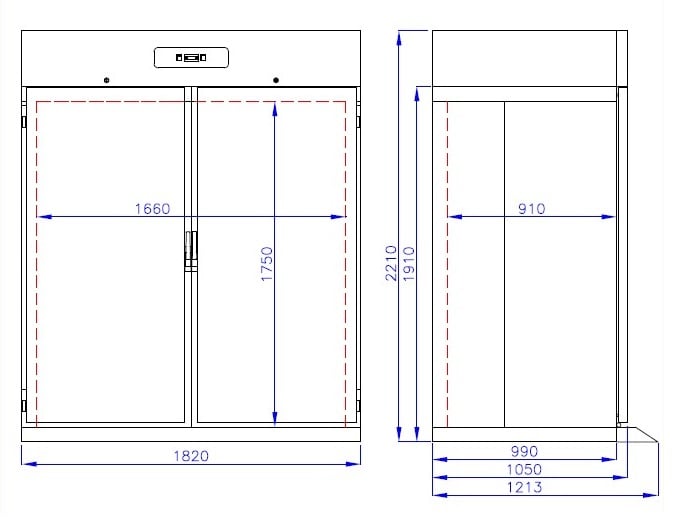 Combisteel - RULL-IN KØLESKAB SS MONO BLOK 1400 LTR - Billede 3
