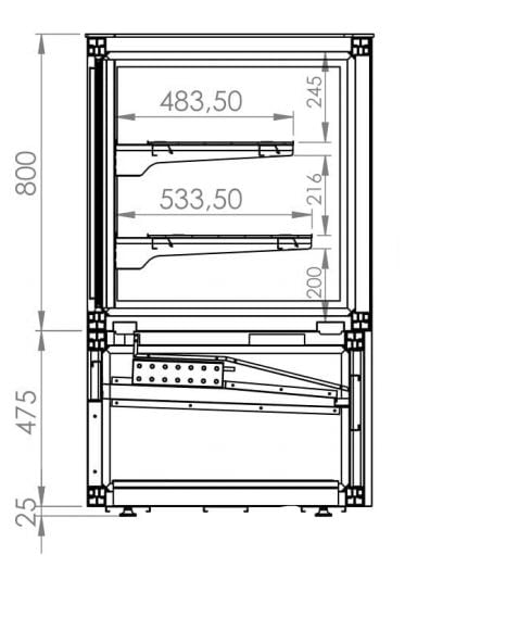 Combisteel - KOLD DISPLAY 750L - Billede 3