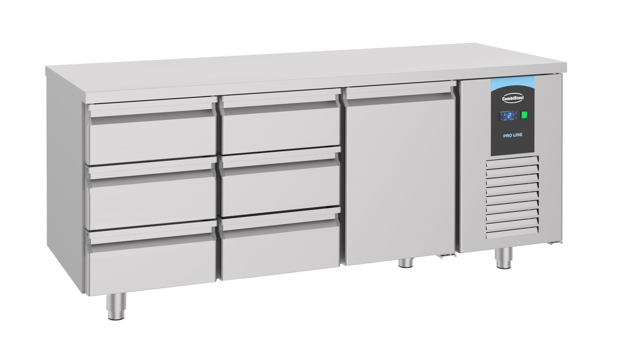 Combisteel - 700 KØLET BORD 1 DØR 6 SKUFFER ENERGILINJE