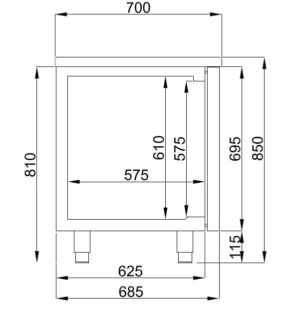 Combisteel - 700 KØLEDISK 12 SKABE ENERGI LINJE - Billede 2