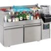 Combisteel - KØLIBENK 2 DØRE MED COCKTAIL BAR STATION