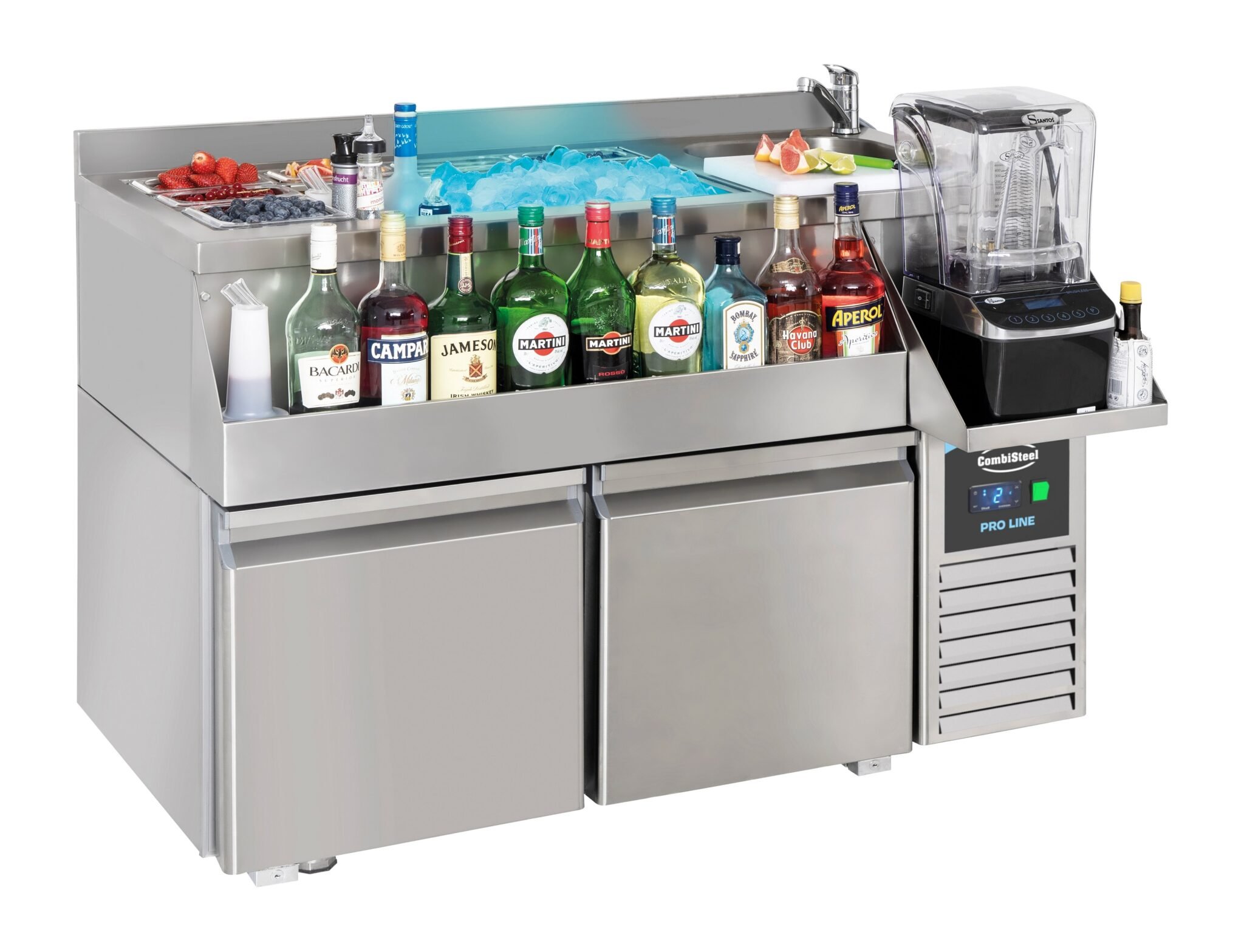 Combisteel - KØLIBENK 2 DØRE MED COCKTAIL BAR STATION