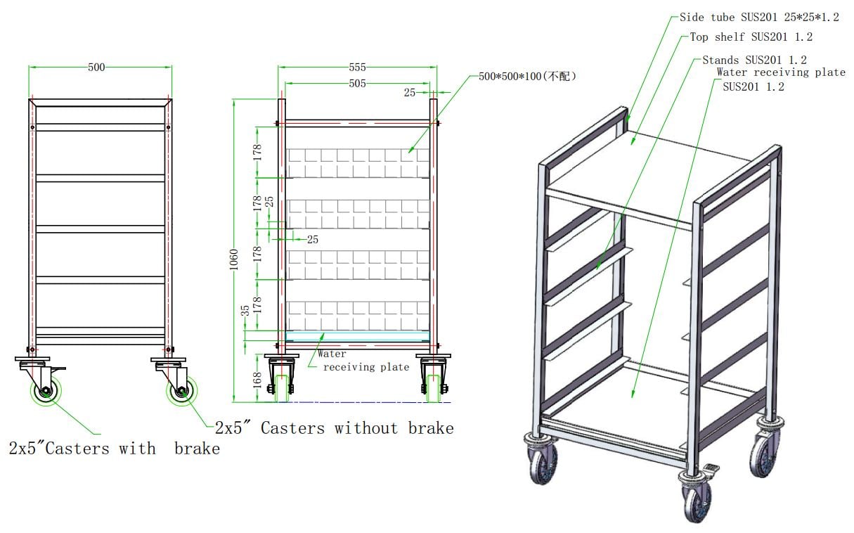 Combisteel - KURVEVOGN 500x500 - Billede 2