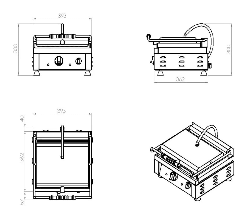 Combisteel - KONTAKTGRILL - Billede 2