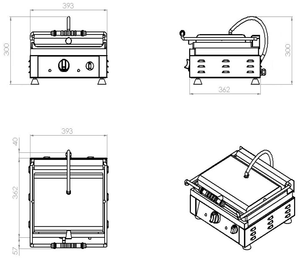 Combisteel - KONTAKTGRILL - Billede 2