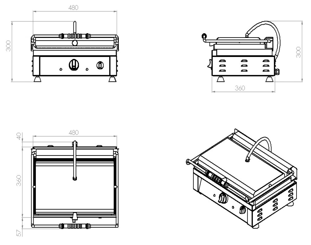 Combisteel - KONTAKTGRILL - Billede 2