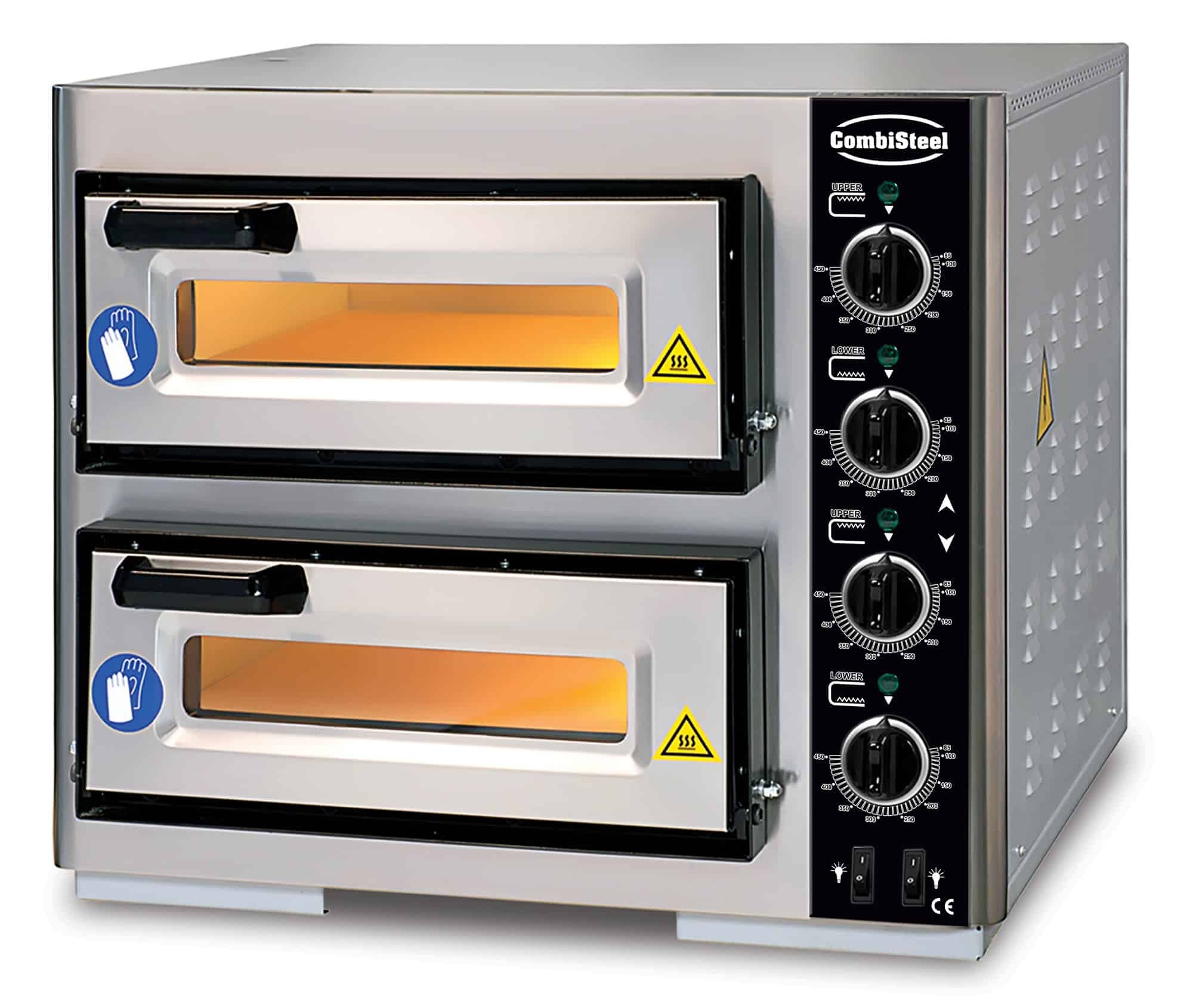Combisteel - ELEK. PIZZAOVN DOBBELT 2 X 1