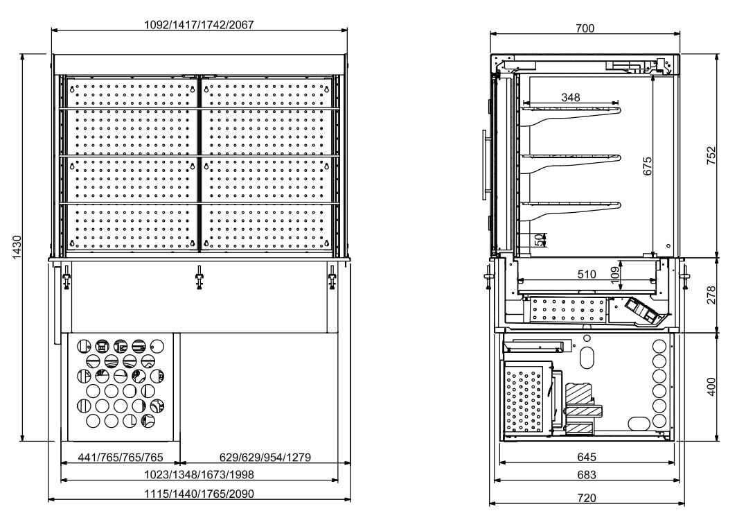 Combisteel - DROP-IN KUBISK KØLEMONTRE - LUKKET 5/1 - Billede 2