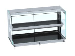 Combisteel - DROP-IN KUBISK VARMET KERAMISK DISPLAY - SORT 5/1