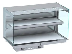 Combisteel - INDBYGGET KUBISK OPVARMET KERAMISK DISPLAY VÆGMODEL - HVID 3/1
