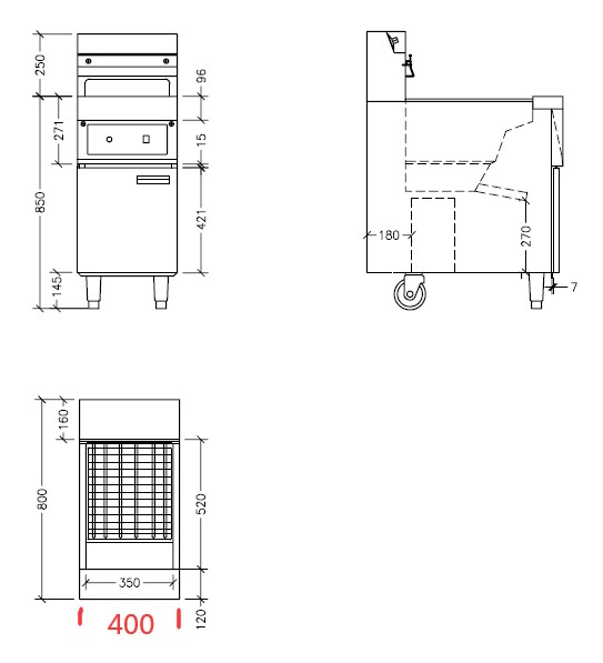 Combisteel - ELEKTRISK FRITUREKOGER 1X 25L - Billede 4