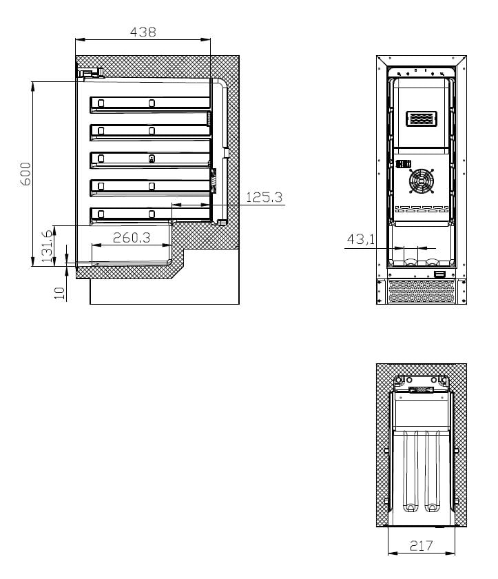 Combisteel - VINKØLER 50L ENKELT ZONE - Billede 4