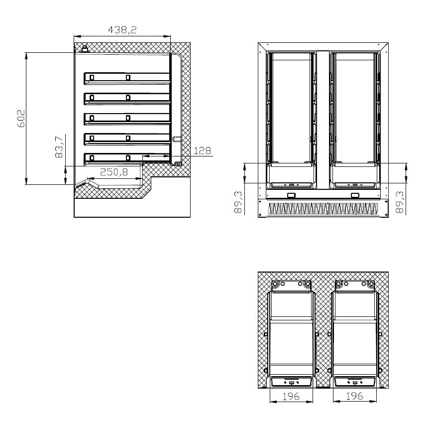 Combisteel - VIN KØLER 100L DUAL ZONE - Billede 4