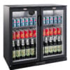 Combisteel - BACKBAR KØLER SORT 2 DØRE
