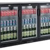 Combisteel - BACKBAR KØLER SORT 3 DØRE