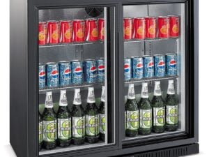 Combisteel - BAGBAR KØLER SORT 2 SKYDEDØRE