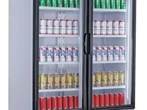 Combisteel - KØLESKAB 2 GLASDØRE 800L