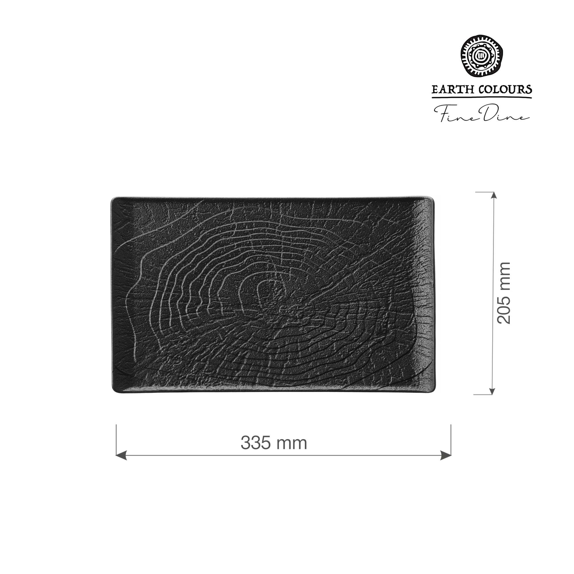Crust - firkantet tallerken 335x205mm - Billede 2