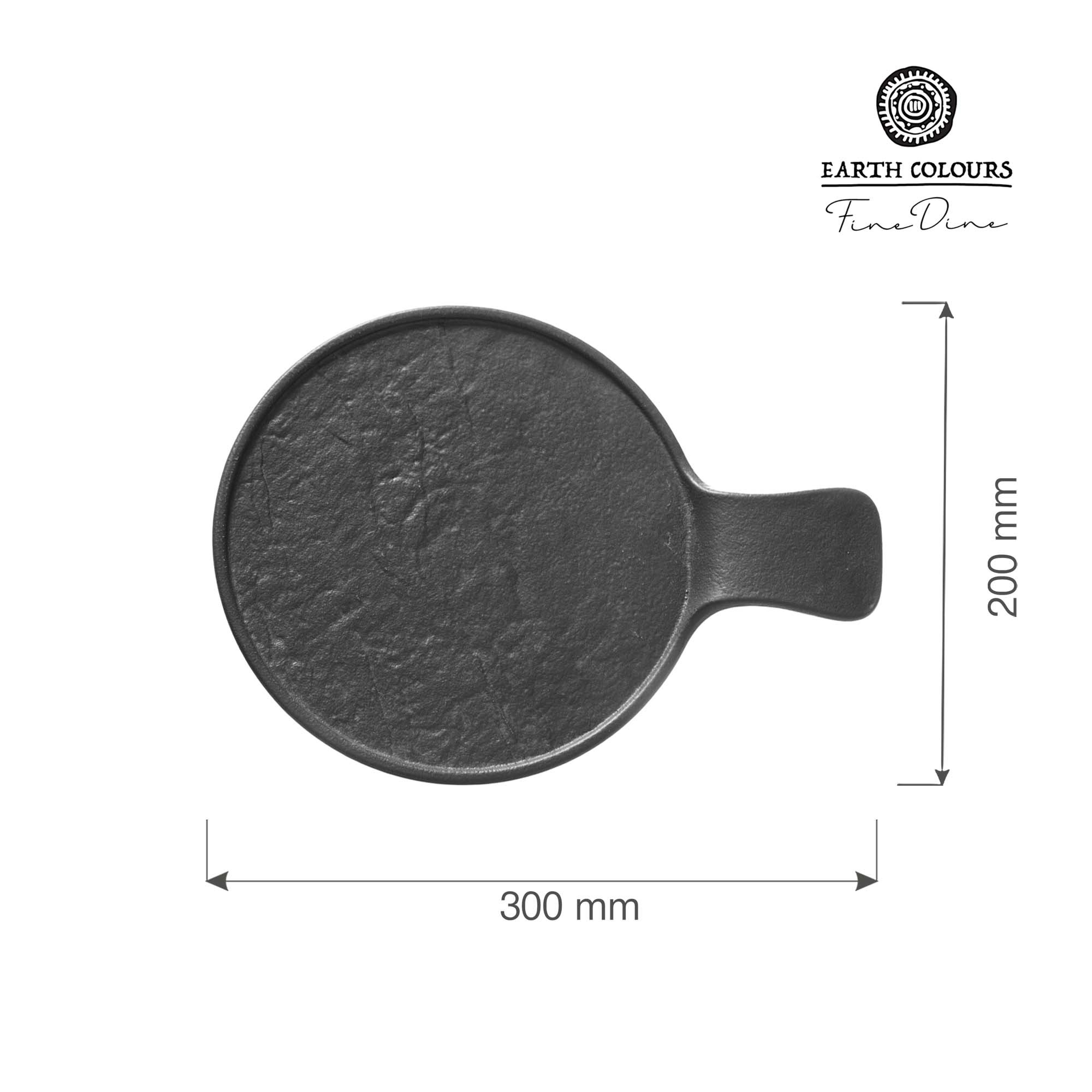 Crust serverings tallerken med håndtag, 300x220x(h)30mm - Billede 2