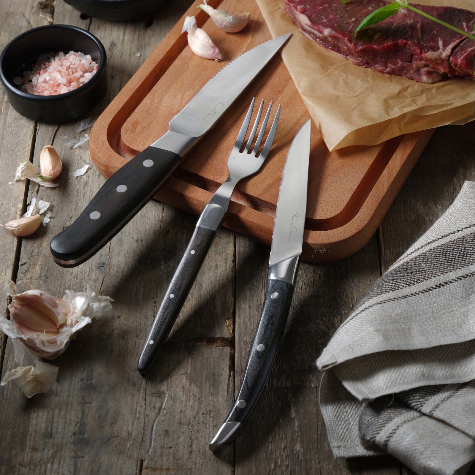 Corfu steak gaffel - sæt af 6, OVE, 205 mm - Billede 4