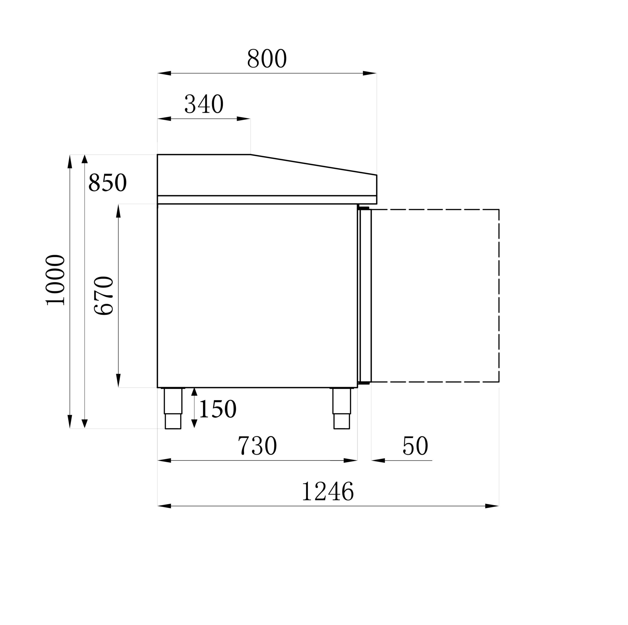 Combisteel - PIZZA BORD 3 DØRE - Billede 2