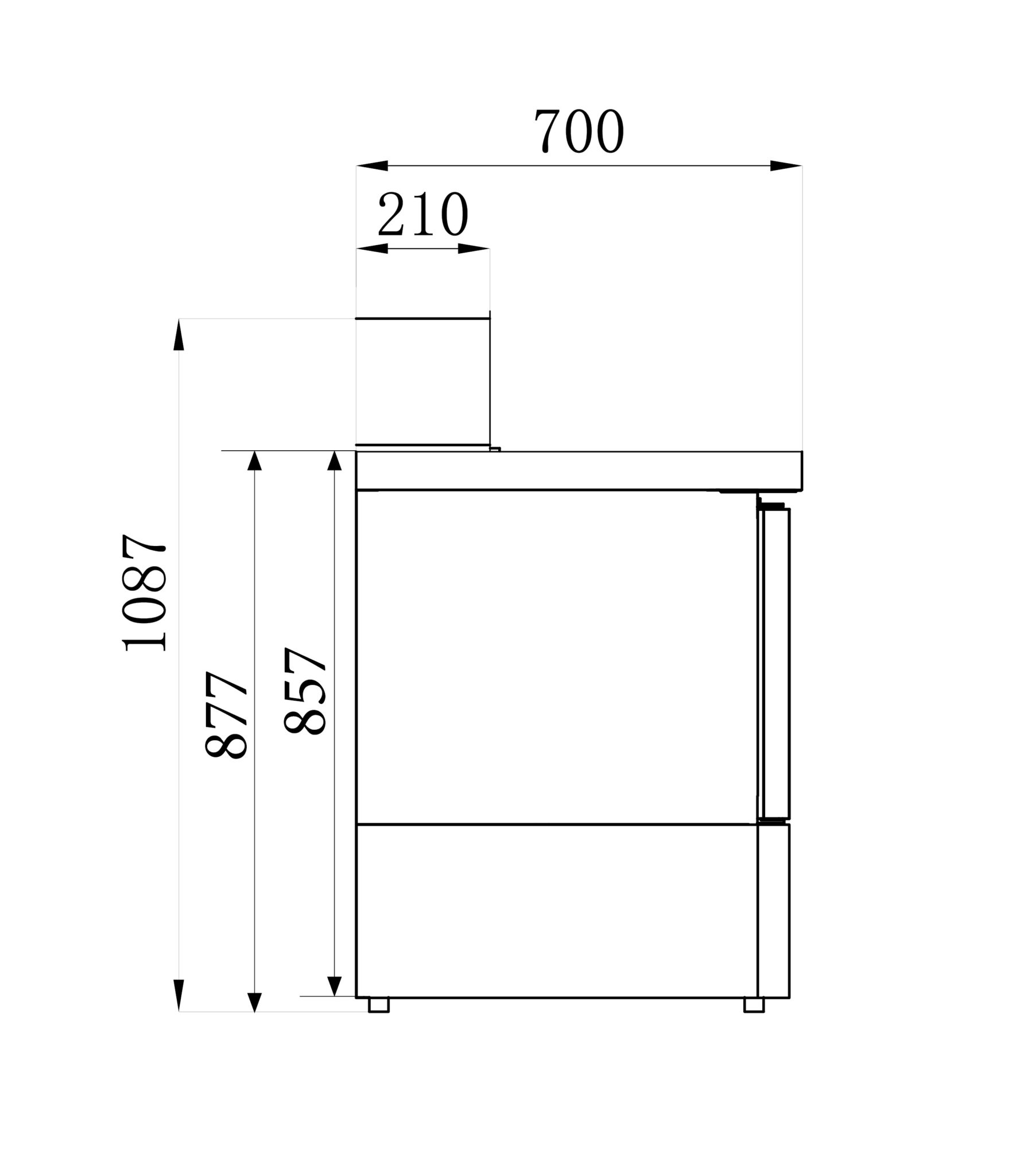 Combisteel - PIZZA BORD 3 DØRE - Billede 4