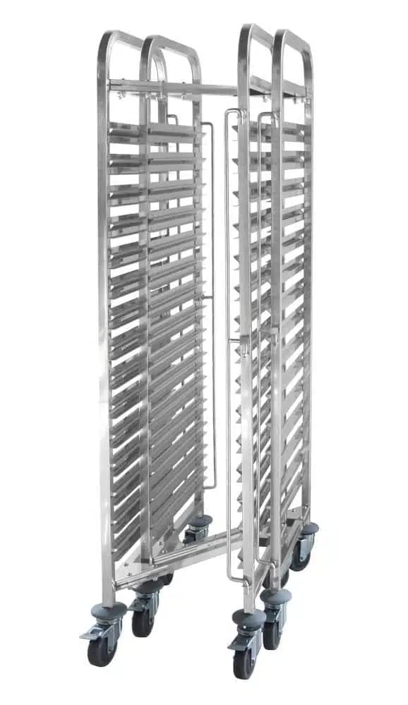 Kompakt opbevaringsvogn - 15 lag, 445x610x1710mm, 150kg kapacitet