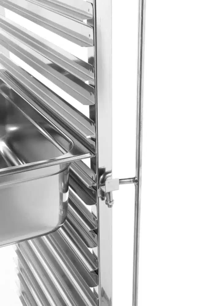 Indstiksvogn - 15 x GN 1/1, 440x610x(H)1710mm, med bremser, max belastning 150 kg - Billede 2