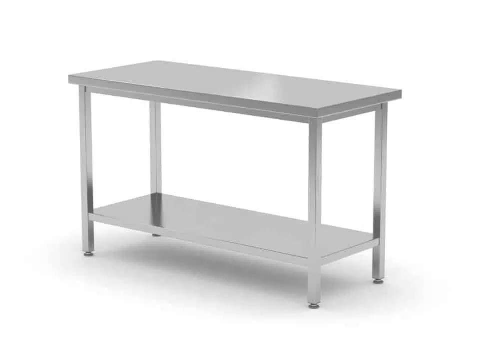 Central arbejdsbord, heavy duty, med hylde, 600 mm dyb, Kitchen Line, 1000x600x(H)850mm - Billede 2