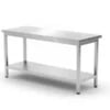 Central arbejdsbord i heavy duty med hylde, 600 mm dyb, Kitchen Line, 1600x600x(H)850mm