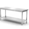 Central arbejdsbord, heavy duty med hylde, 600 mm dyb, Kitchen Line, 1800x600x(H)850mm