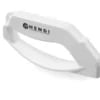Knivsliber, hvid, 140x15x(H)65mm, med fingerbeskyttelse, vendbare dobbelte slibeklinger af carbide.