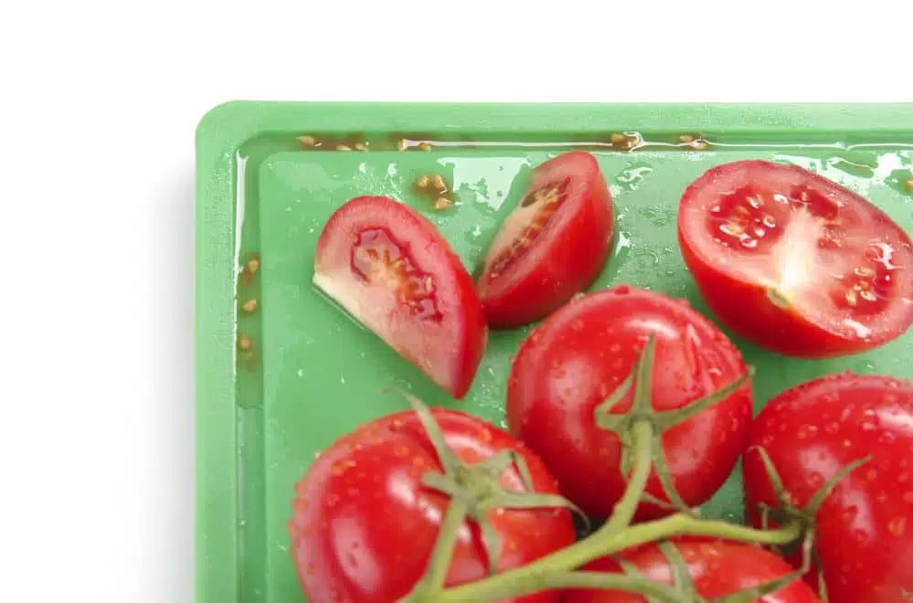 Skærebræt HACCP Gastronorm 1/1, GN 1/1, Grøn, 530x325mm, en side glat, anden side med rille. - Billede 3