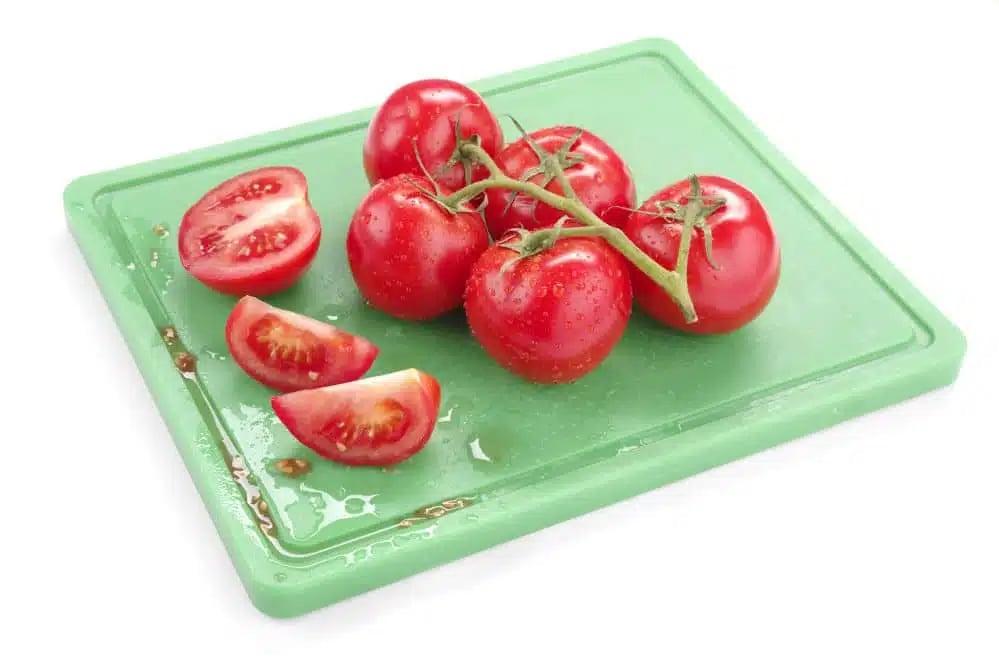 Skærebræt HACCP Gastronorm 1/1, GN 1/1, Grøn, 530x325mm, en side glat, anden side med rille. - Billede 2