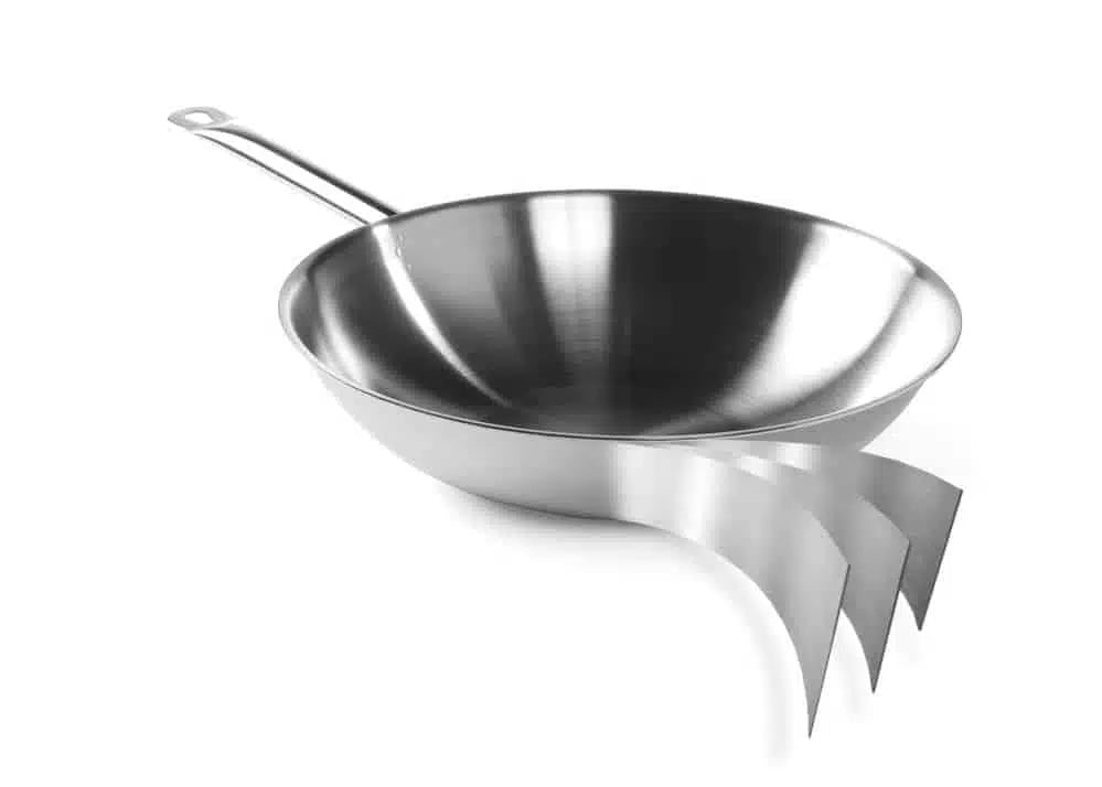Wok 3-lags uden låg, ø360x(h)90mm - Billede 2