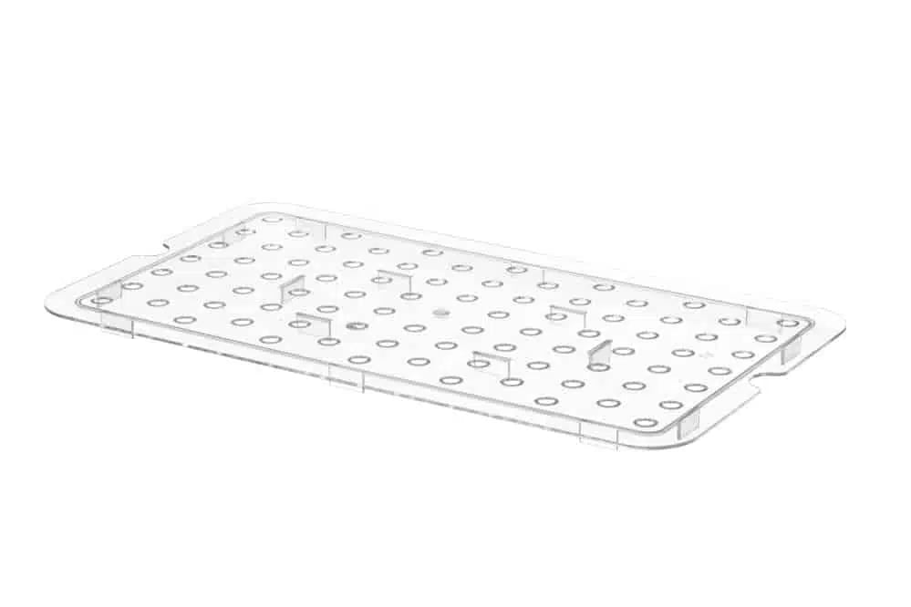 Perforeret drypbakke 1/2 GN polycarbonat - Billede 2