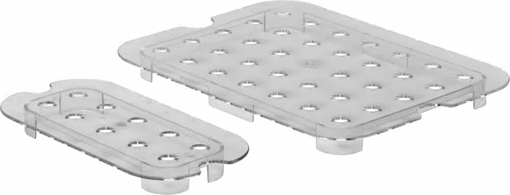 Perforeret drypbakke 1/2 GN polycarbonat