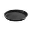 Rundt serveringsfad med skridsikker kant, sort, ø320x(h)37mm