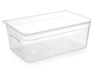 Transparent gn 1/1 haccp madopbevaringsbeholder, 9l, 530x325x65mm