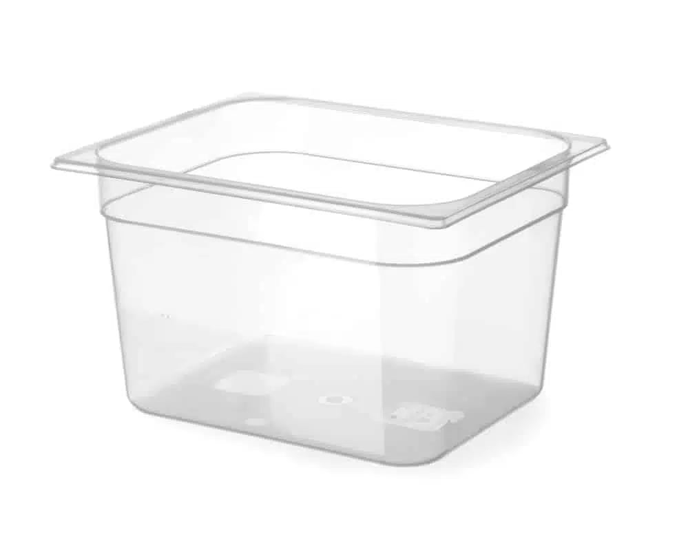 GN 1/2 Polypropylen Beholder, Profi Line, 6,5L, Transparent, 325x265x(H)100mm - Billede 2