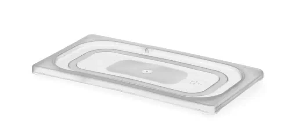 Låg til GN-beholdere i polypropylen, GN 1/1, Transparent, 530x325mm, stk.