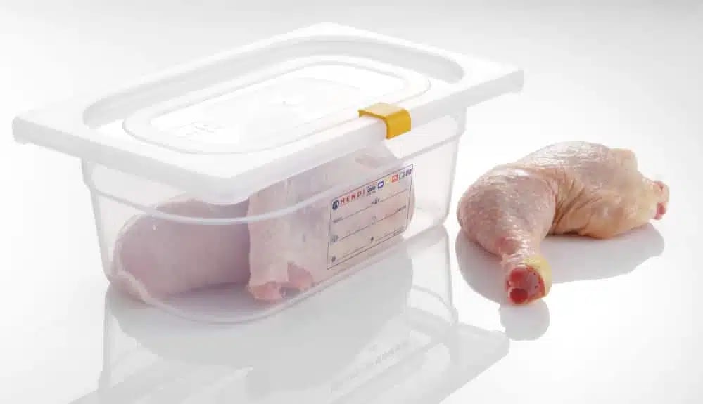 Gule clips til opbevaringsbeholdere, haccp, 12 stk. - Billede 2