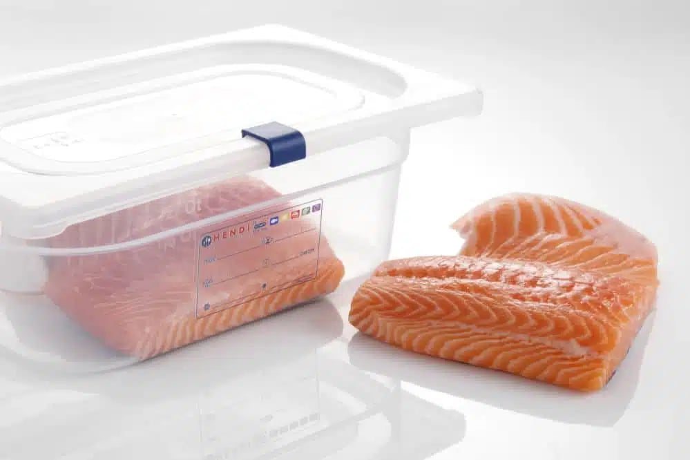Blå låsklemmer til haccp opbevaringsbeholdere, 12 stk. - Billede 2